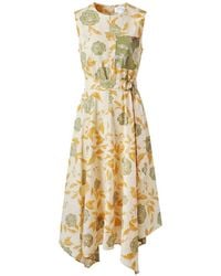 Tanya Taylor - Robe Asymétrique À Fleurs Imprimées Myra - Lyst