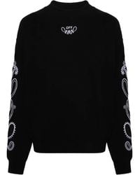 Off-White c/o Virgil Abloh - Sweater Met Bandana Arrow Print - Lyst