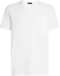 Dolce & Gabbana - Cotton T-Shirt With Logo Embroidery - Lyst