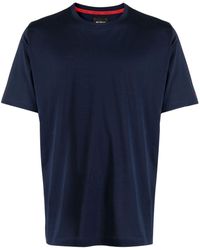 Kiton - Logo-embroidered Short-sleeve T-shirt - Lyst