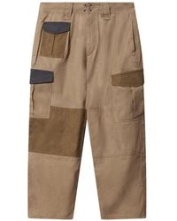 Isabel Marant - Patchwork Cotton Cargo Pants - Lyst