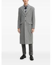 Trussardi - Herringbone Pattern Coat - Lyst