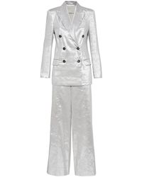 Brunello Cucinelli - Metallic Linen-Blend Suit - Lyst
