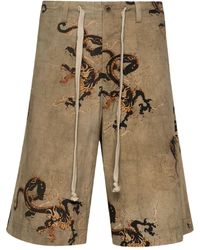 Uma Wang - Pallor Cotton Bermuda Shorts - Lyst