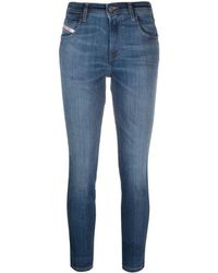 DIESEL - Distressed Skinny Jeans - Lyst