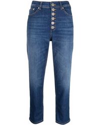 Dondup - Cropped Button-down Jeans - Lyst