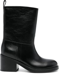 Bally - 65mm Leather Boots - Lyst