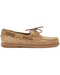 Gianvito Rossi - Vandée Lace-Up Boat Shoes - Lyst