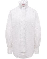 Valentino Garavani - Broderie-Anglaise Shirt - Lyst