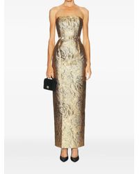 Sans Faff - Schulterfreies Maxikleid mit Gürtel - Lyst