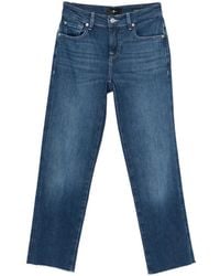 7 For All Mankind - Five-Pockets Straight Jeans - Lyst