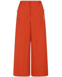 Lacoste - Wide-Leg Track Pants - Lyst