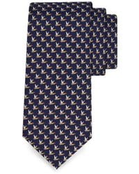 Ferragamo - Mallard-Print Silk Tie - Lyst