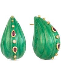 Silvia Furmanovich - Diamond And Ruby Earrings - Lyst