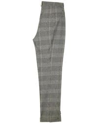 Patrizia Pepe - Prince Of Wales Check Zip-Detail Trousers - Lyst