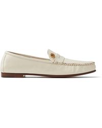 Versace - Guanto Leather Loafers - Lyst