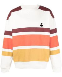 Isabel Marant - Meyoan Logo-Print Striped Sweatshirt - Lyst