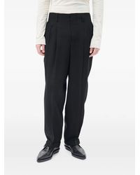 Ann Demeulemeester - Agdar Pleated Tapered Trousers - Lyst