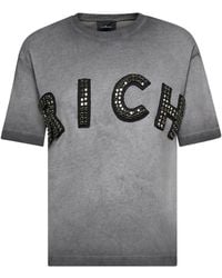 John Richmond - Embellished Logo T-Shirt - Lyst