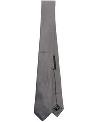Emporio Armani - Krawatte aus Gabardine-Seide - Lyst