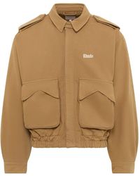 Rhude - Logo-Embroidered Cotton Jacket - Lyst