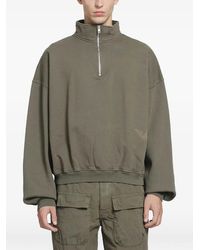 ALEXANDER DIGENOVA - Pull À Quart De Zip Et Logo Imprimé Au Pochoir - Lyst
