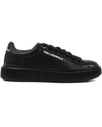 KARL LAGERFELD - Kaprika Platform Lace-Up Sneakers - Lyst