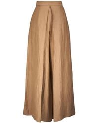 Antonelli - Pleated Palazzo Pants - Lyst