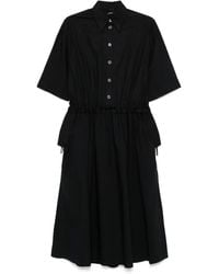 Pinko - Cotton Midi Dress - Lyst