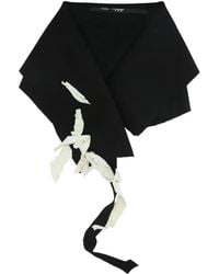 Maria Calderara - Snap-Button Closure Contrasting-Balloon Fragments Scarf - Lyst
