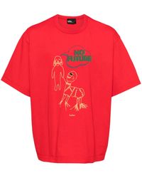 Kolor - Graphic-Print Cotton T-Shirt - Lyst