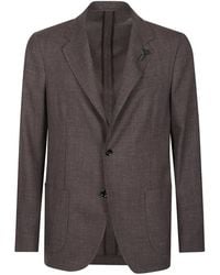 Lardini - Buttoned Blazer - Lyst