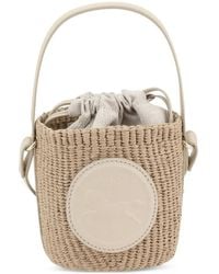 Chloé - Mini Horse Medal Woven Bucket Bag - Lyst