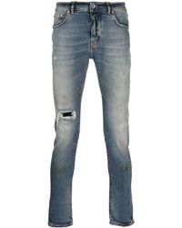 Purple Brand - Distressed Slim-cut Jeans - Lyst