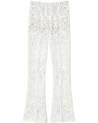 Twinset - Lace-Panel Trousers - Lyst