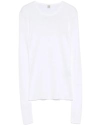TOTEME - Long-Sleeve Cotton Top - Lyst