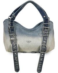 DIESEL - Petit Sac À Main D-One En Jean À Ornements En Cristal Solarisé - Lyst