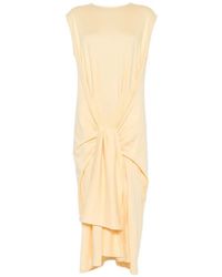 TOTEME - Knot-Detail Sleeveless Midi Dress - Lyst