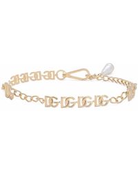 Dolce & Gabbana - Dg-logo Chain Belt - Lyst