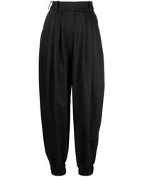 Alexandre Vauthier - Tapered-leg Cotton Trousers - Lyst