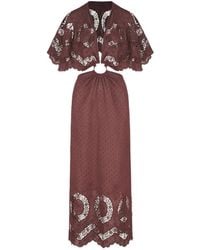 Johanna Ortiz - Paradise Broderie-Anglaise Maxi Dress - Lyst