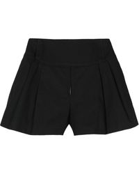 Jil Sander - Pleated Cotton Shorts - Lyst