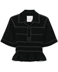 Nanushka - Smocked-Detail Shirt - Lyst