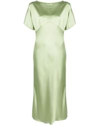 N°21 - Slit-sleeve Satin Dress - Lyst