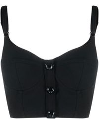 Moschino - Teddy Bear-Button Bustier Top - Lyst