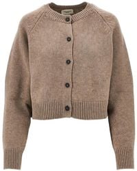 Weekend by Maxmara - Ribbed-Trim Wool Cardigan - Lyst
