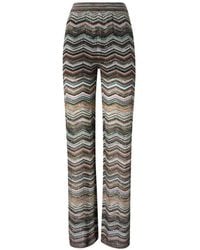 Missoni - Zigzag-Knit Sequin-Embellished Trousers - Lyst