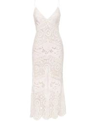 LoveShackFancy - Revoires Gehaakte Jurk - Lyst