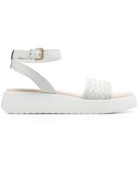 Bugatti - 45Mm Kya Interwoven Leather Sandals - Lyst