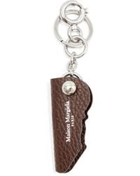 Maison Margiela - Logo-Print Leather Key Holder - Lyst